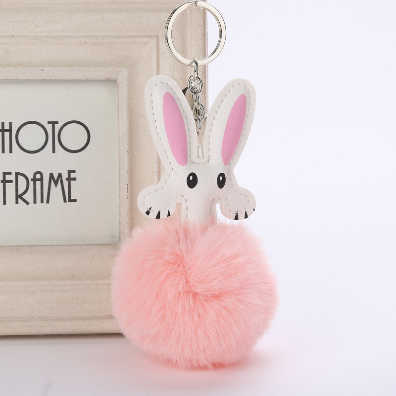 Genuine Rabbit Fur Keychain/Keychains for Hats & Bags&Garments