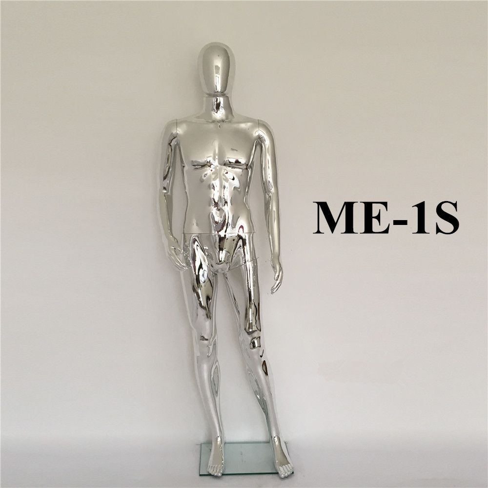 Male Mannequin with Mirror Effect for Window Display