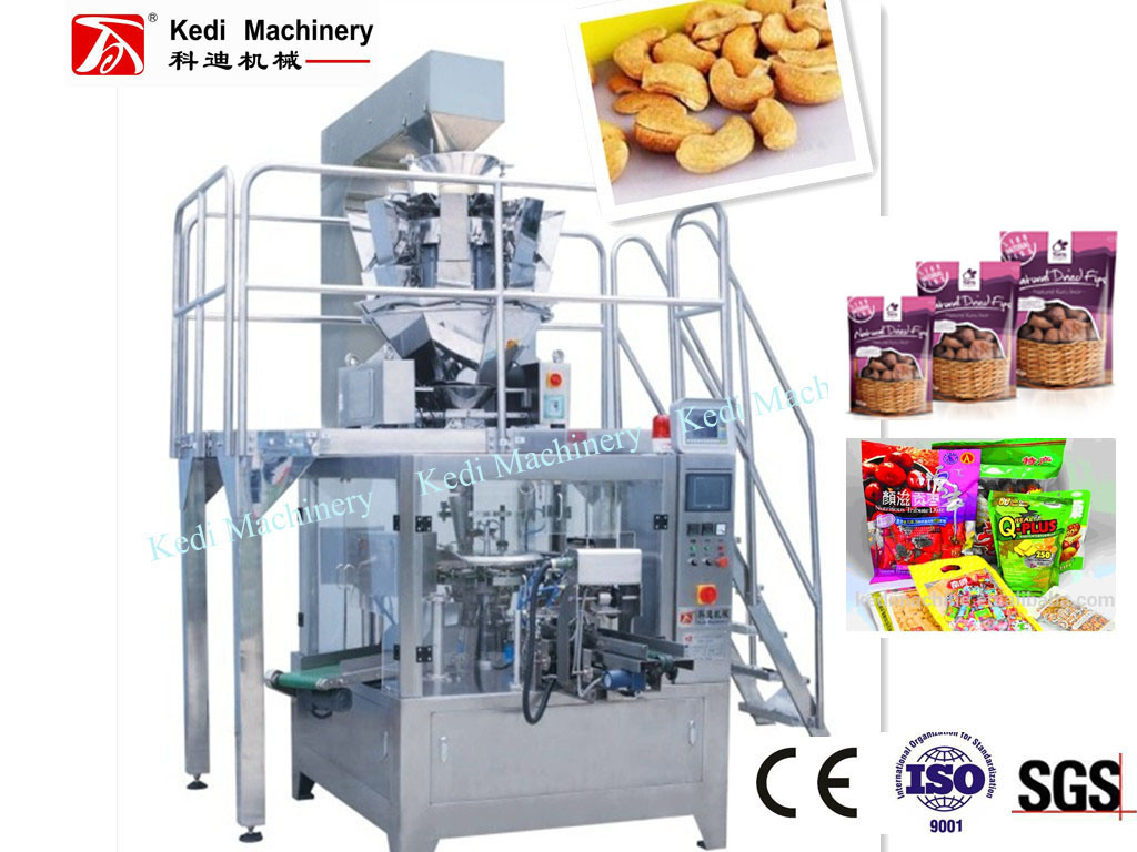 Zipper Pouch Bagging Machine for Fruit Chips Packing