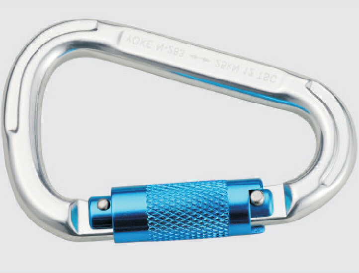 D-Shaped Twistlock Rock Climbing Carabiner with En362