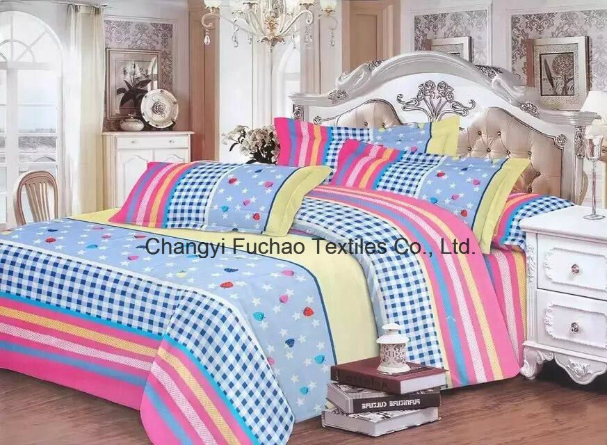 Made in China 100% Polyester Microfiber Printed Bedding Set Used for Home