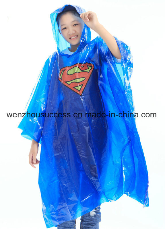 Fashion PVC Children's Rain Poncho