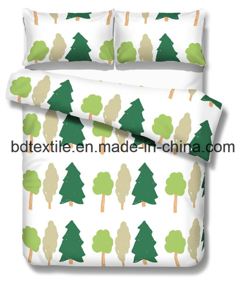 Polyester Microfiber Bed Sheet Fabric Pigment Printing/Disperse Printing/3D Printing