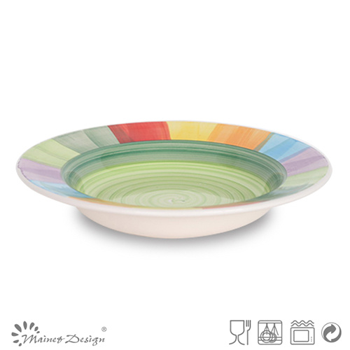 New Ceramic Cheap Stoneware Colorful Plate