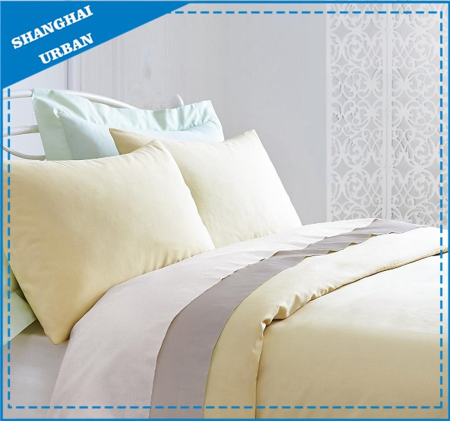 Lemonade Solid Premier 300tc Cotton Bedsheet Set