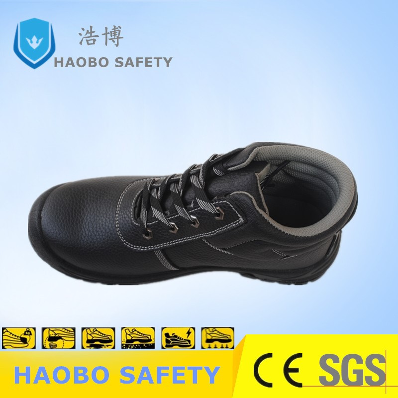 Middle Cut Man Split Leather Hard Work Shoe