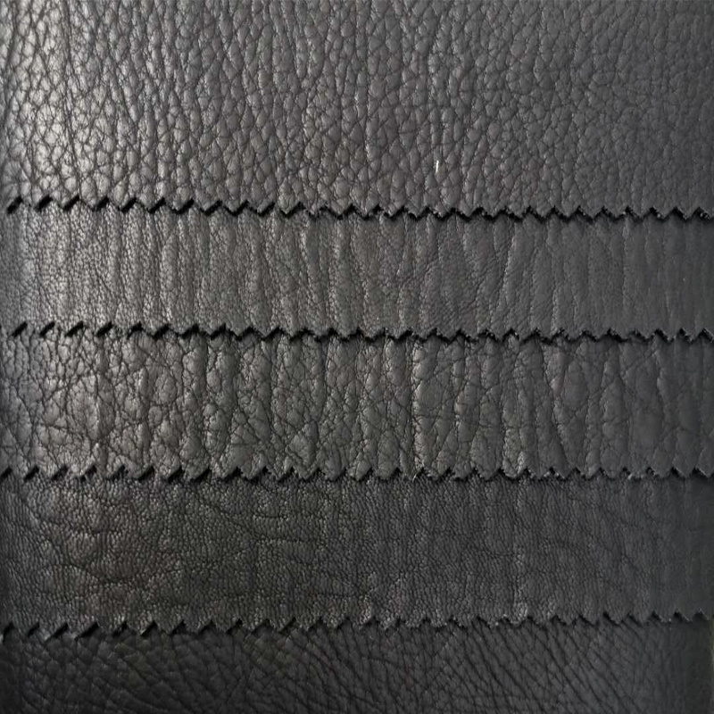 Black High Quality PU Leather for Garments and Shoes (HSK141)