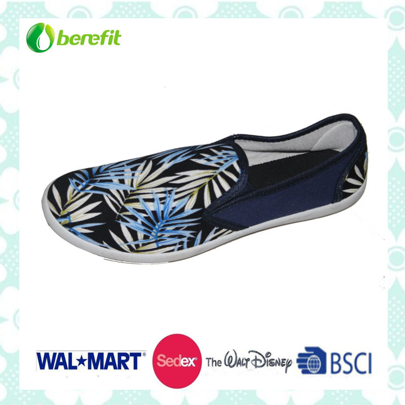 Canvas Upper with Silk Printing, Casual Shoes