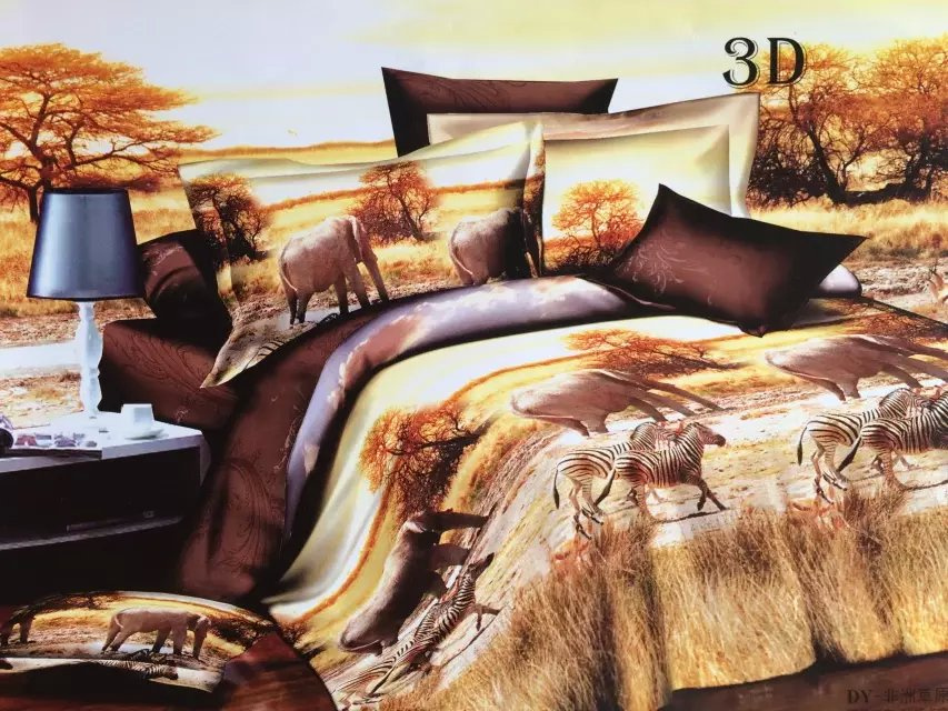 2015 High Quality 3D Colorful Bed Sheet