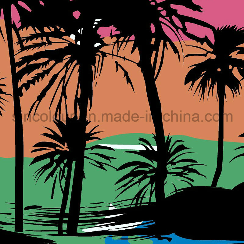 80%Nylon 20%Spandex All Over Printing Fabric of Swimwear