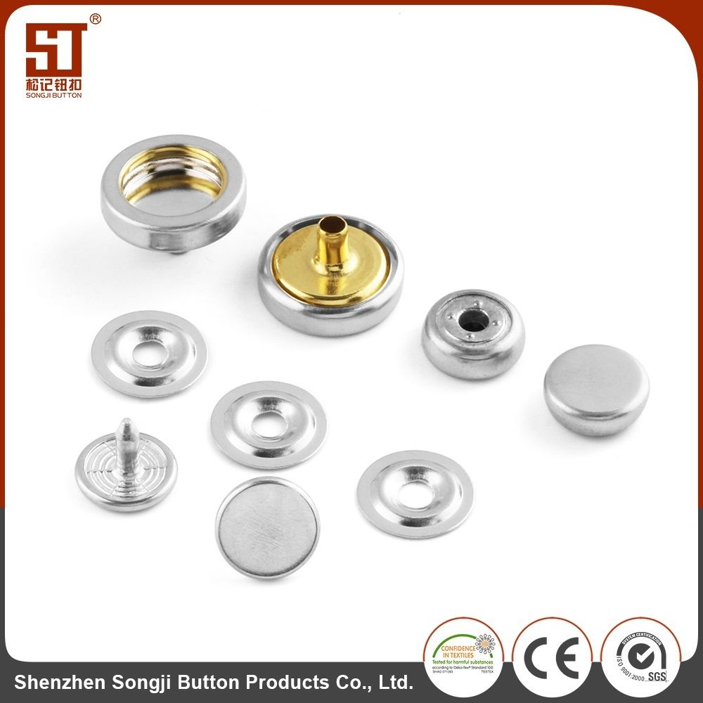 OEM Round Monocolor Individual Metal Snap Button with EU & Us