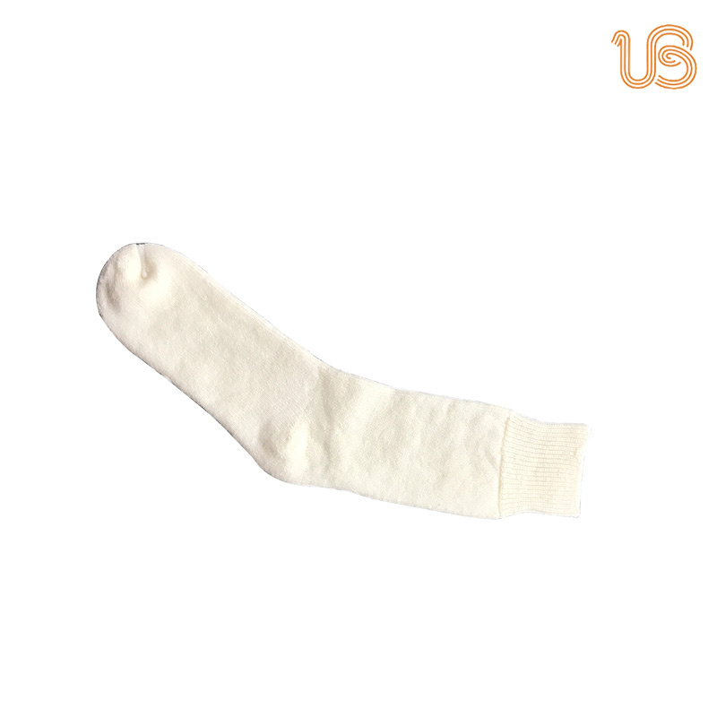 Terry Pure Color Warm Padded Wool Socks