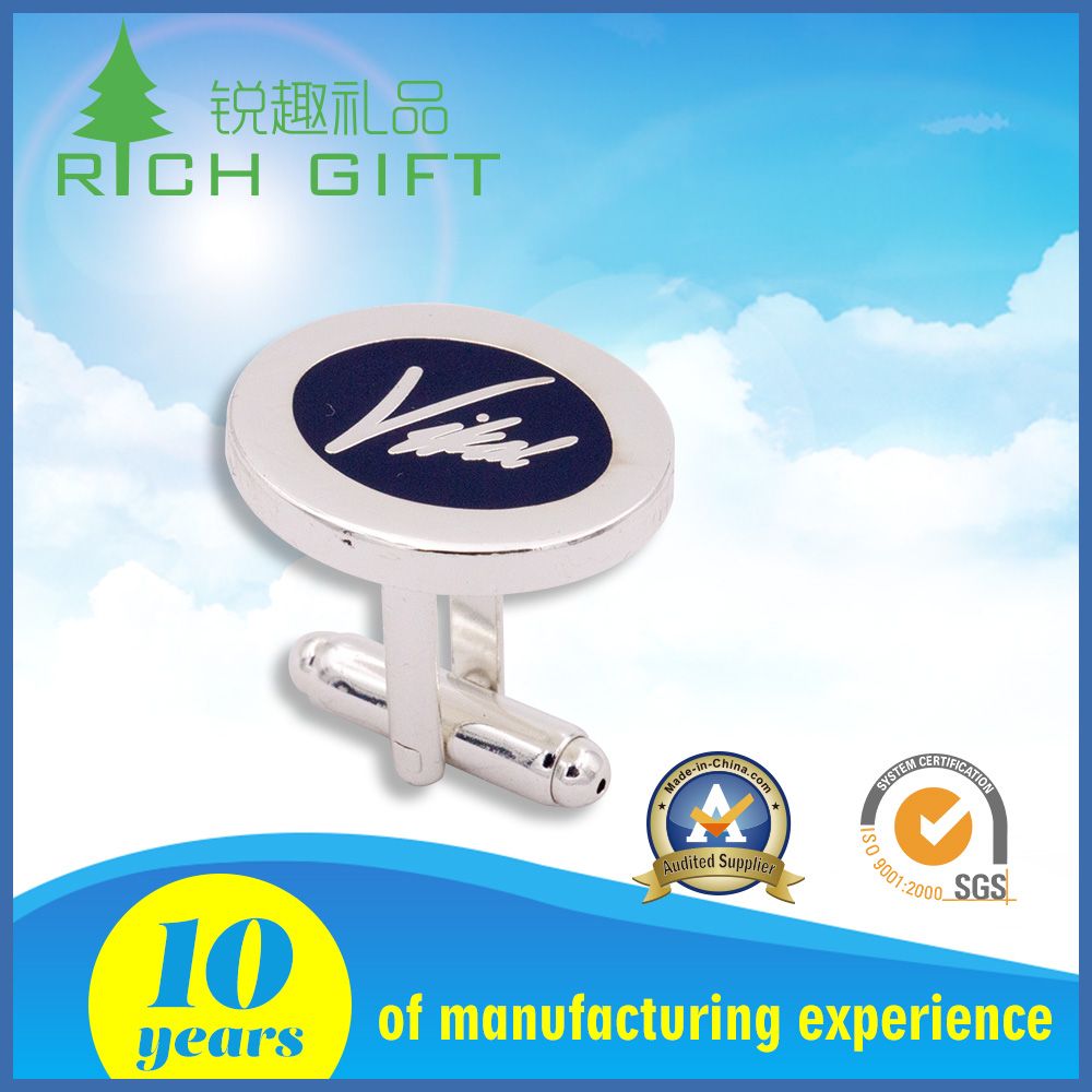 Latest Elegant Design Cufflinks with Special Shape Simple Logo