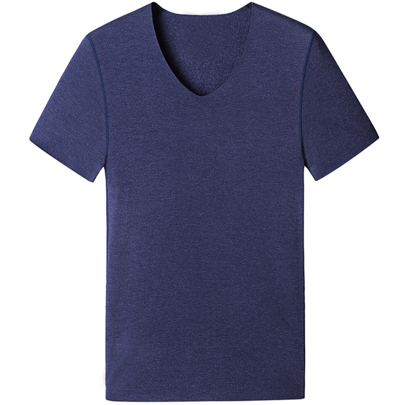 Customized Stretch Soft Cotton Single Jersey Men's T-Shirt with Logo