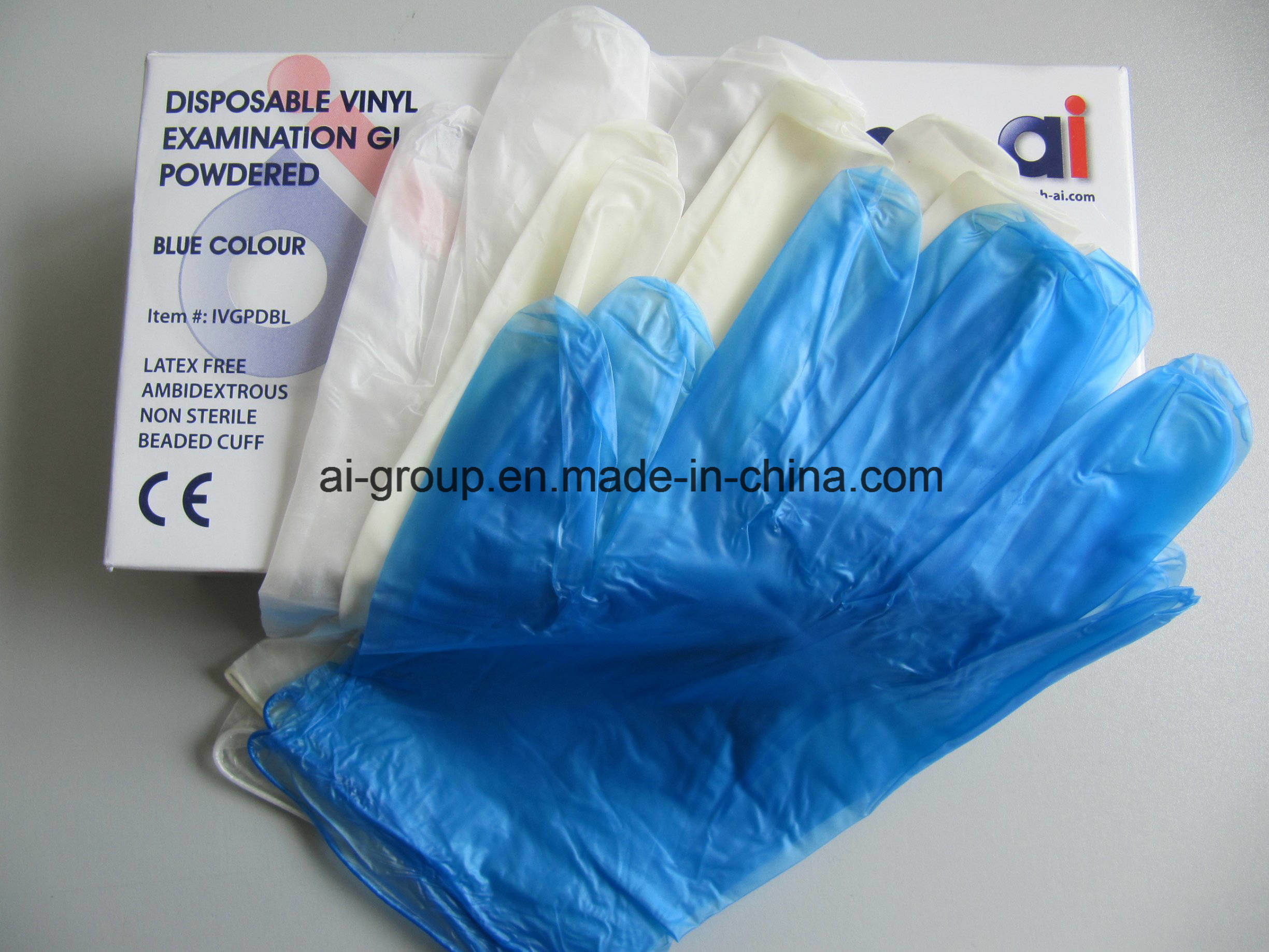 Disposable Food Grade Powder Vinyl Gloves for Cleaning