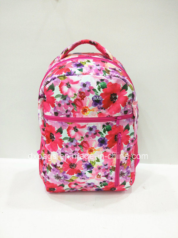 2017 New Sytle with Flower Sports Backpack, Leisure Bag