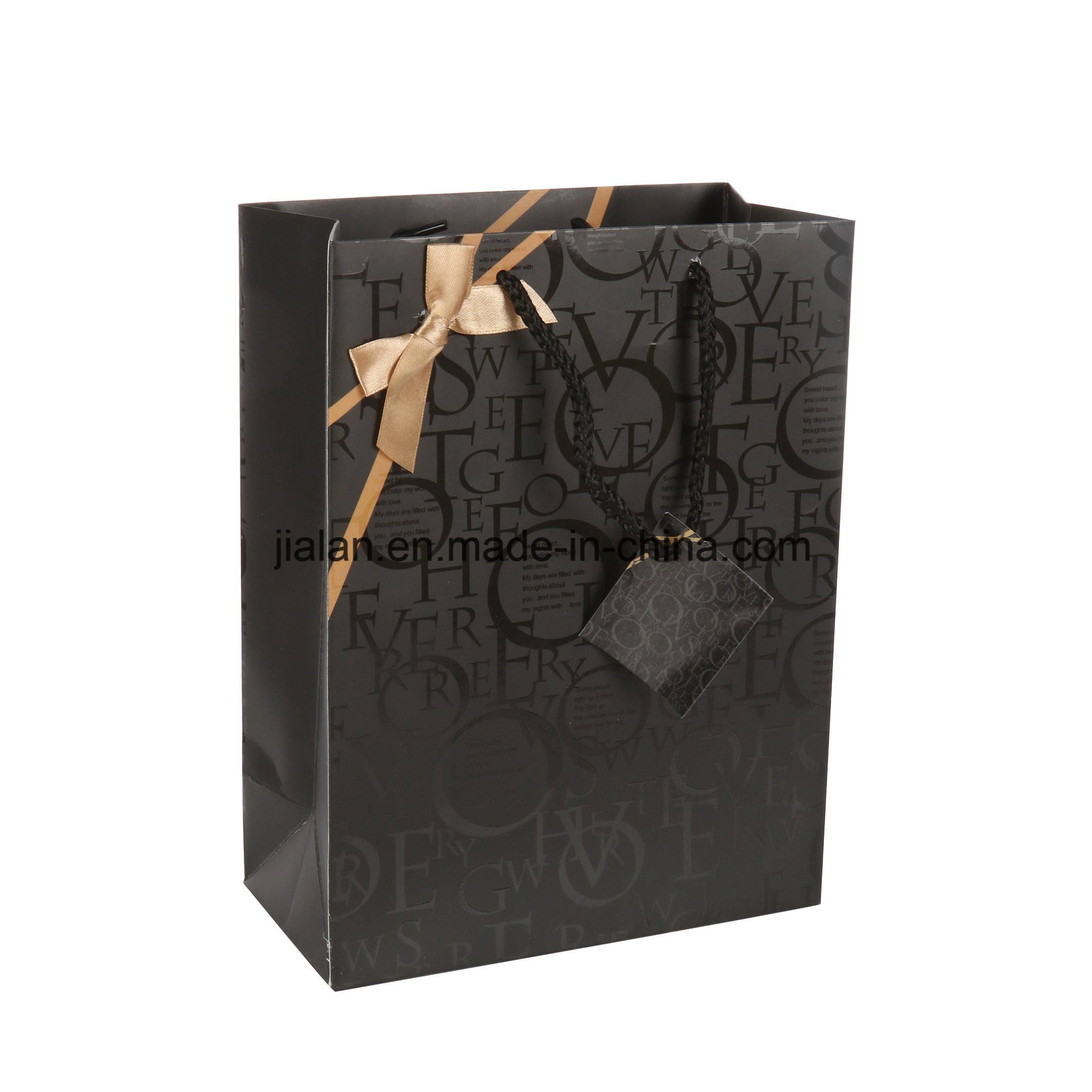 Factory Price Paper Gift Bag with Bottom and Top Reinforcement