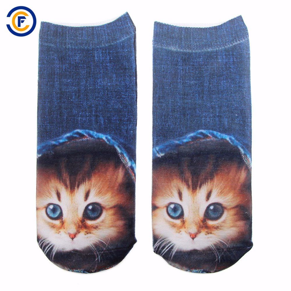 Customized 3D Printing Polyester Elastane Socks