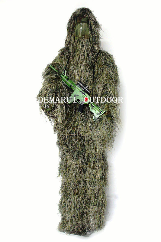 Jungle Camouflage Ghillie Suit for Sniper to Go Hunting