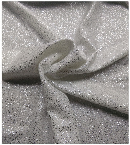 Textile Polyester Four Side Elastic Fabric, Silver Finishing, for Skirt Fabric