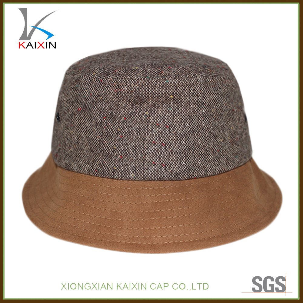 Custom Brown Plain Blank Cheap Hemp Bucket Cap Hat