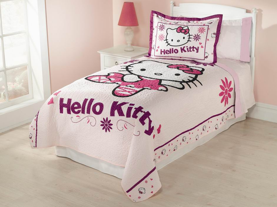 100% Cotton Quilt Bedding Set (HK-HELLO KITTY)