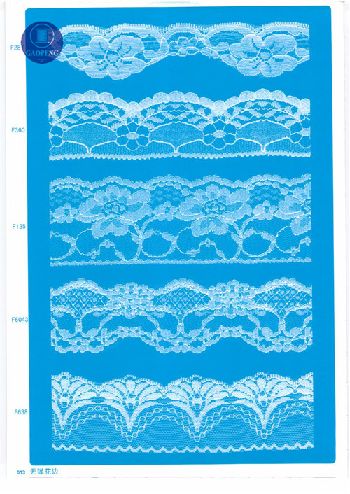 Non Elastic Lace for Clothing/Garment/Shoes/Bag/Case F192 (width: 1.4CMM to 24cm)