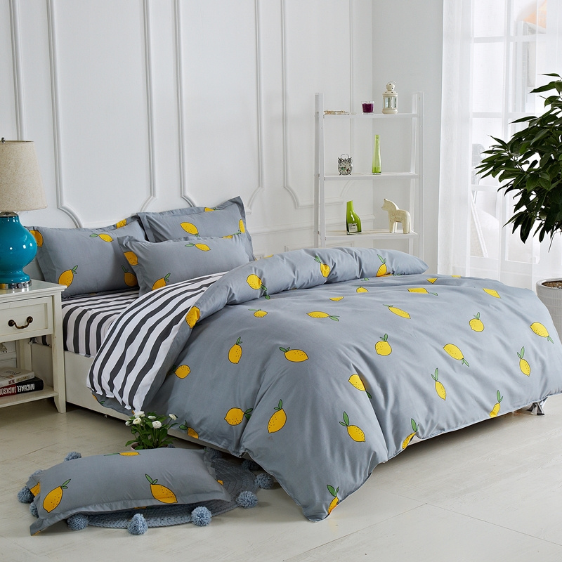 Microfiber Bedding Set with Duvet Cover Bedsheet Pillow Cases