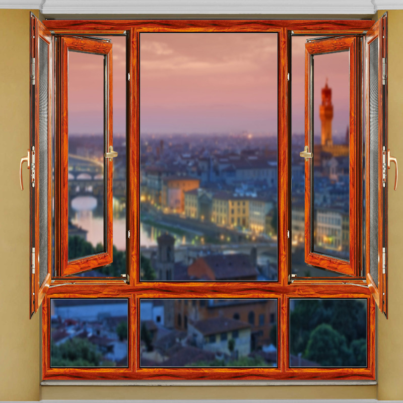 Feelingtop Aluminium Alloy Mosquito Netting Window