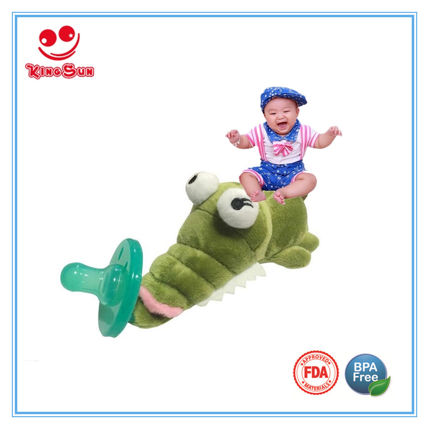 Plush Animal Funny Pacifiers for Teething Babies