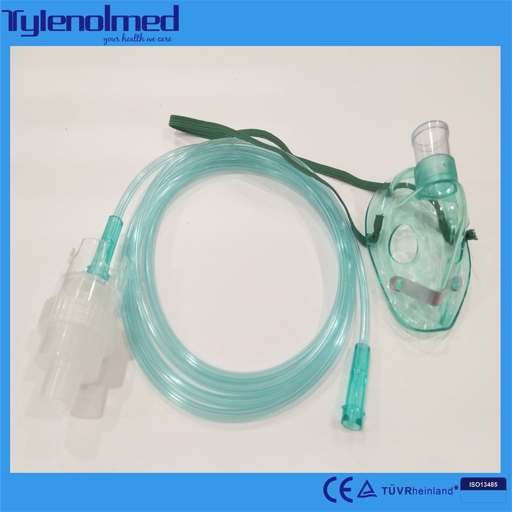 Medial PVC Nebulizer Mask with Aeresol Kit for Hospital Usage