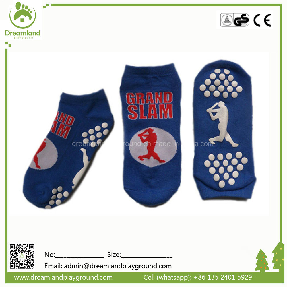 Wholesale Indoor Trampoline Socks, Customized Anti-Slip Grip Socks