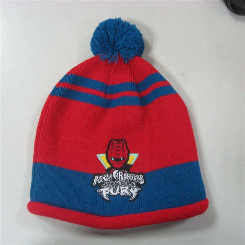 New Fashion Era Custom Embroidery Outdoor Knitted Winter Beanie Cap Hat