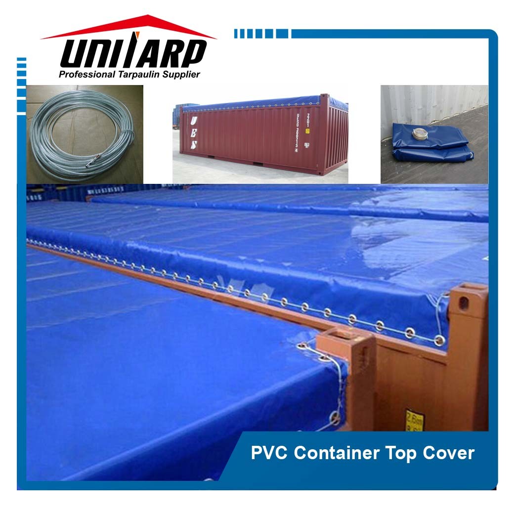 Strong 1000d Heavy Duty PVC Vinyl Container Cover, Side Curtain