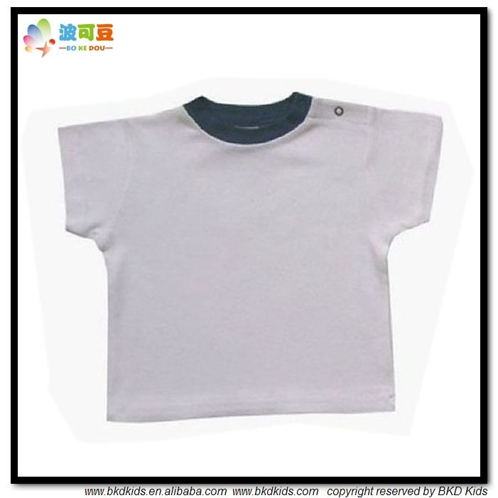 Plain Dyed Baby Clohtes Blank Newborn Shirts