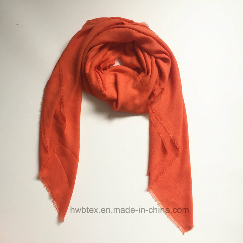 2017 Top Selling Plain Square Scarf in Polyester / Viscose (H7236)