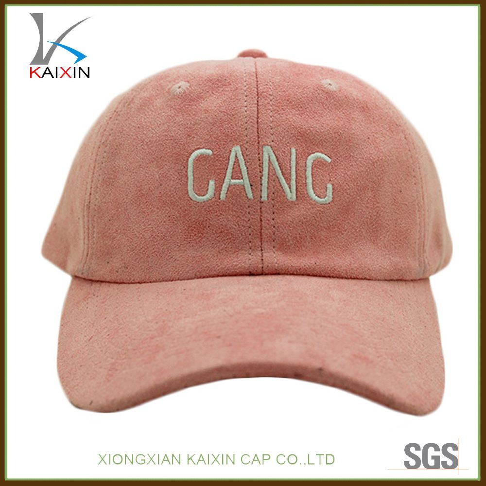 Custom High Quality Unstructured Suede Baseball Cap Promotional