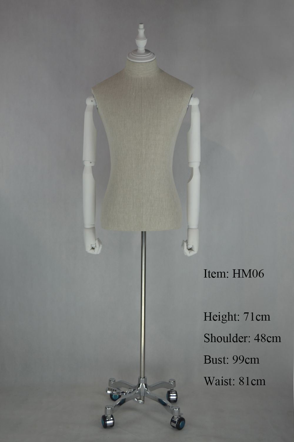 Male Torso Mannequin with Stand for Shop Window