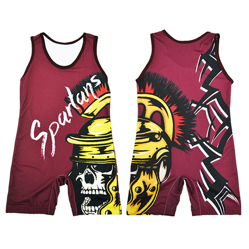 Custom Made Dye Sublimation Wrestling Singlet Wrestling Shirts as Your Design