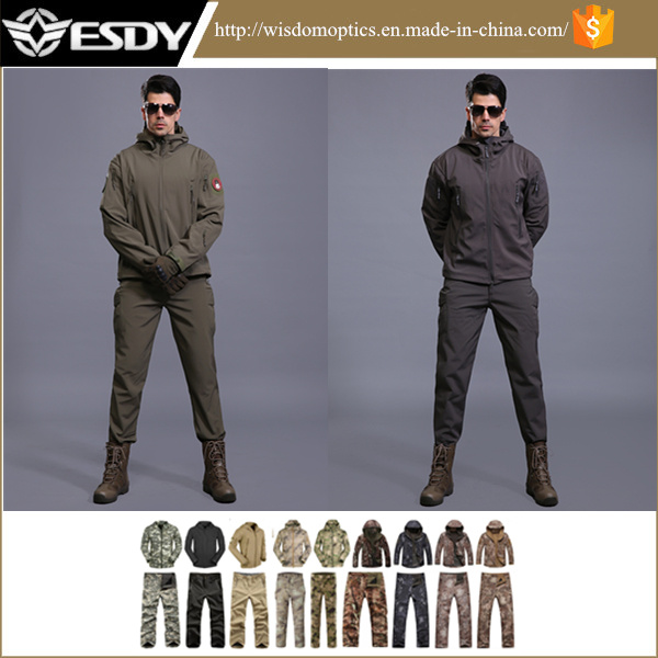 Colors Tactical Softshell Waterproof Military Jackets and Pants Suit