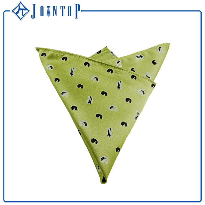 Wholesale Custom 100% Men Silk Handkerchief/Pocket Square with Your Brand Label