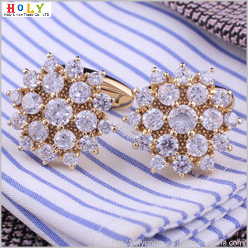 Classical Uniform Cufflinks Flower Cuff Links Hlk30958