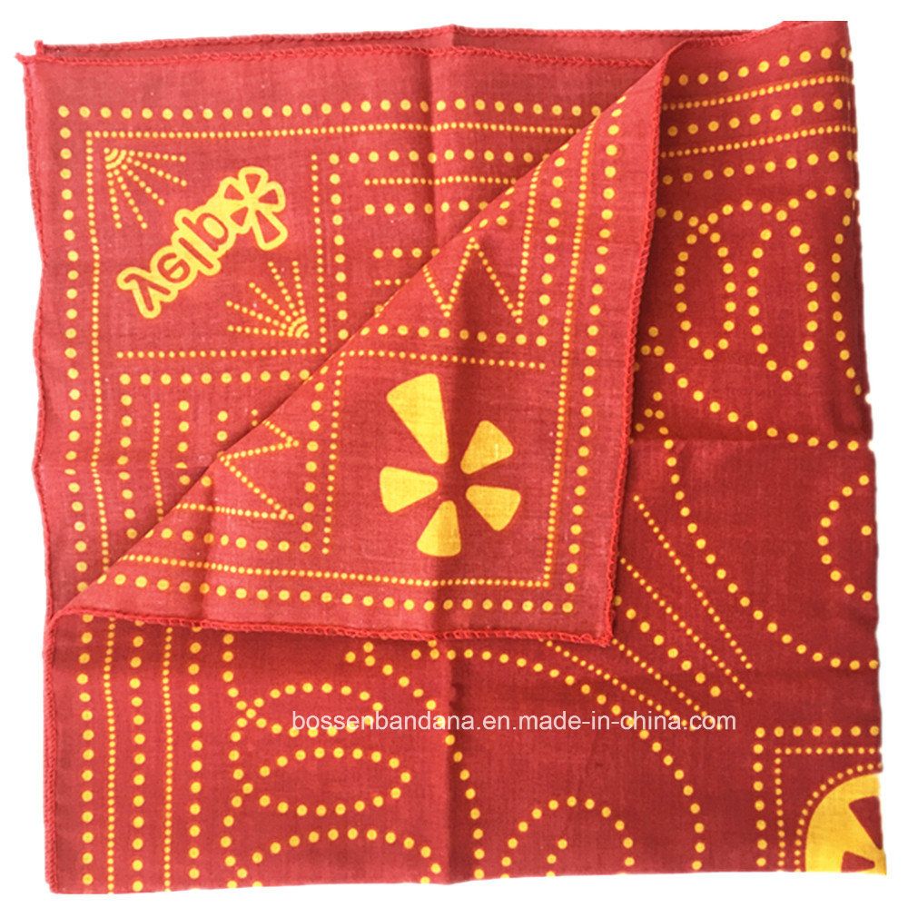 Factory Produce Customized Design Printed 22*22 Inch Cottonheadband