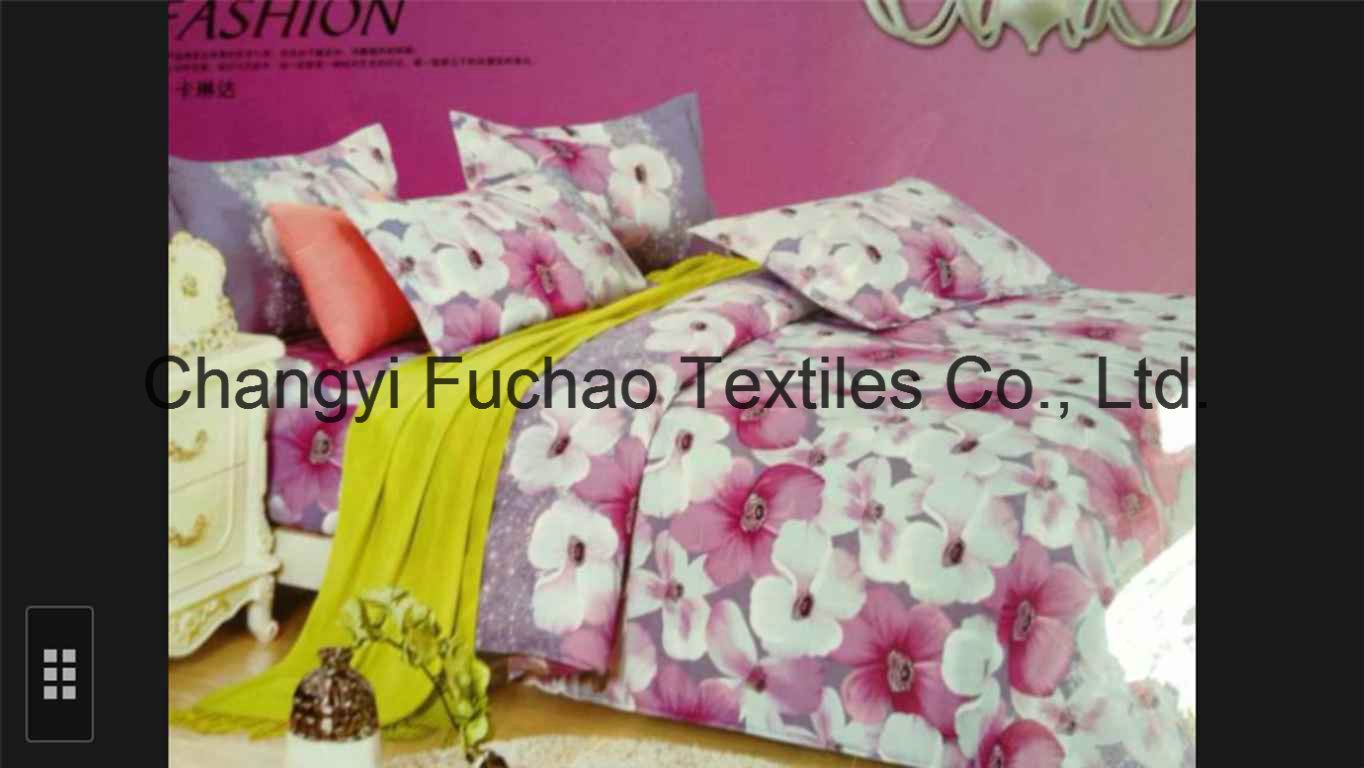 China Suppliers Twin Size Printed Bedding Set Manufacture Bed Sheet