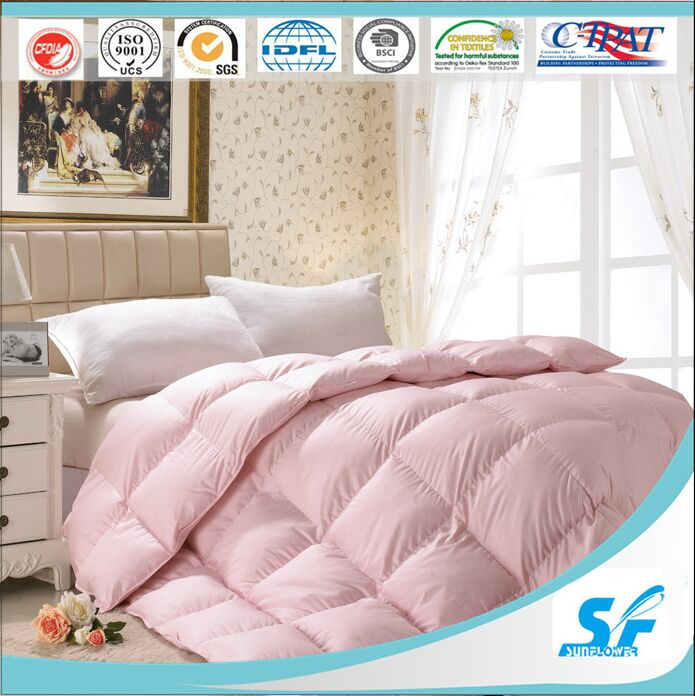 Bright Colorfull Wholesale King Queen Twin Size 100% Duck Down Duvet Comforter