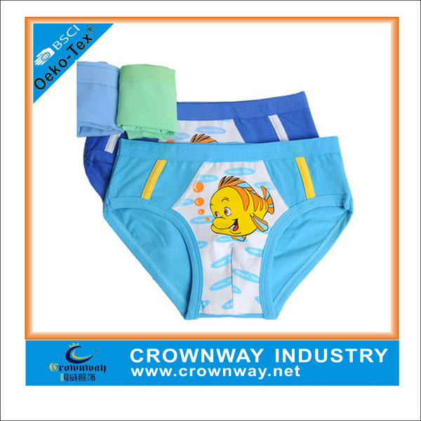 Custom Cute Boy Boxers Shorts Underwear with Screen Printing