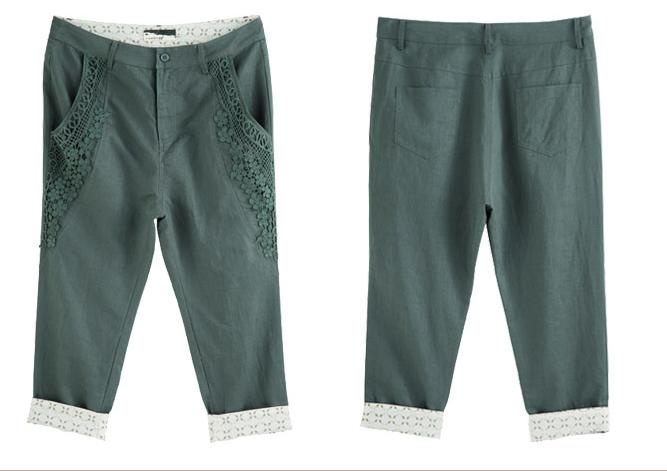 Ladies Pant with Trim at Pocket (OEM)