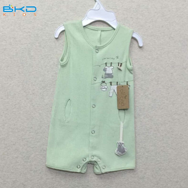 Sleeveless Baby Clothes Custom Size Baby Romper