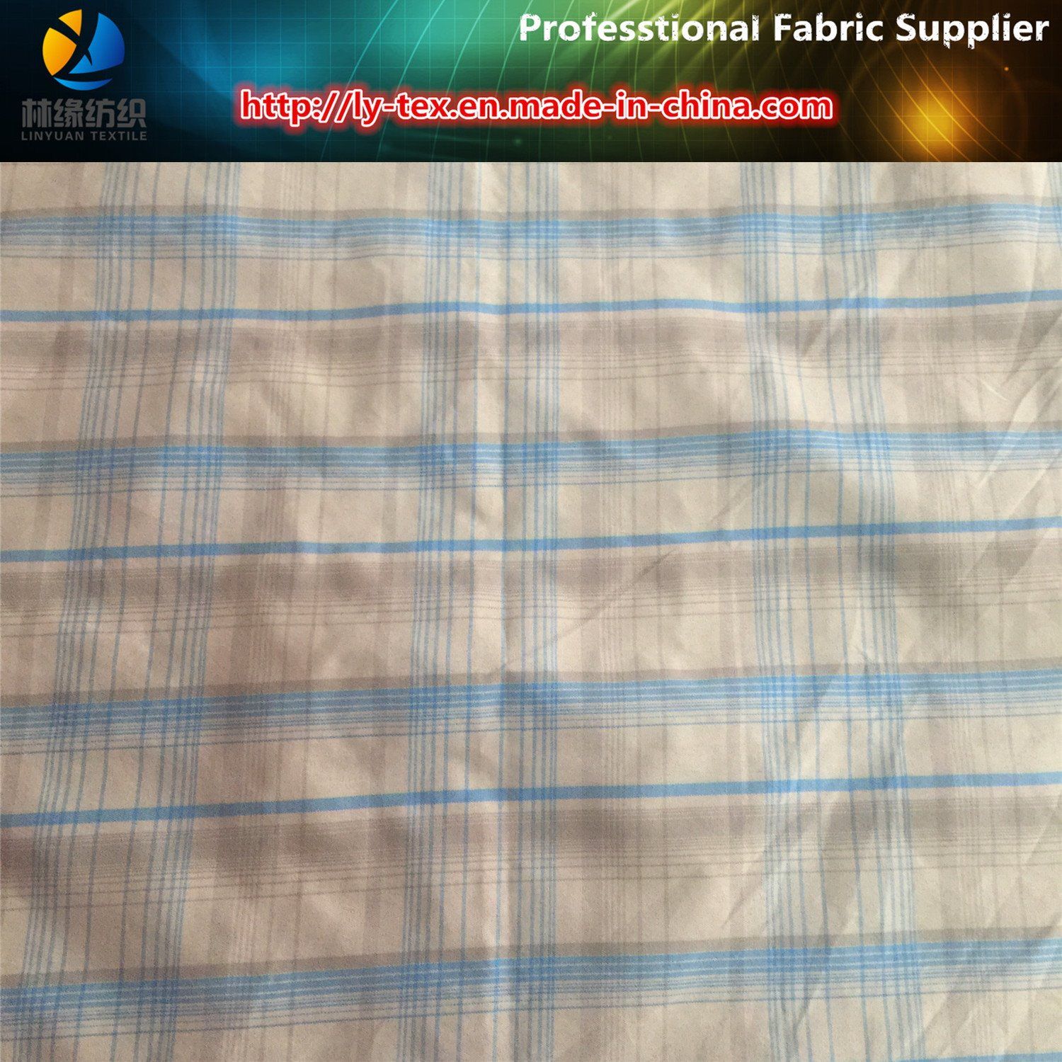 Nylon Yarn Dyed Check Fabric, Nylon Shirting Fabric, Soft Handfeeling