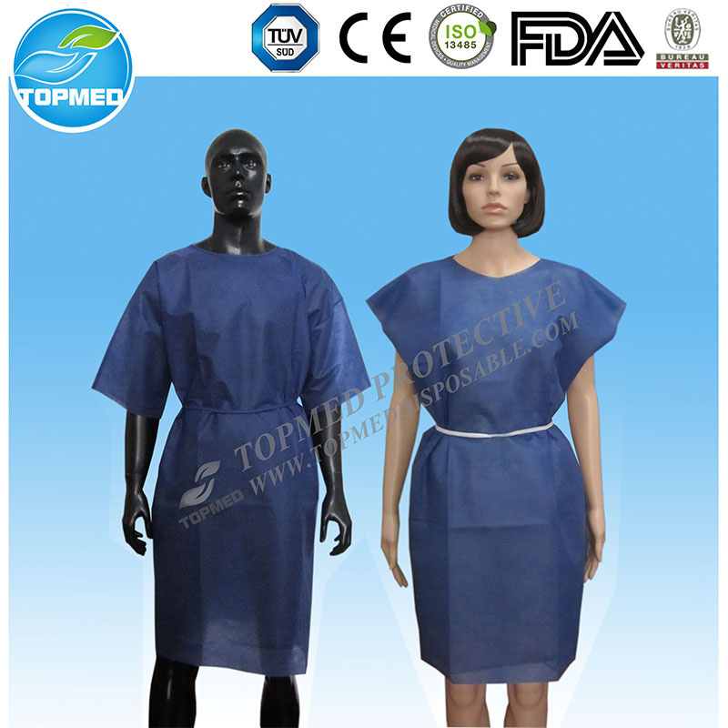 Disposable PP Isolation Gown Surgical Gown Patient Gown